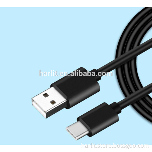 USB A to USB 3.1 Type C Charge Cable For Xiaomi Mobile Phone Black